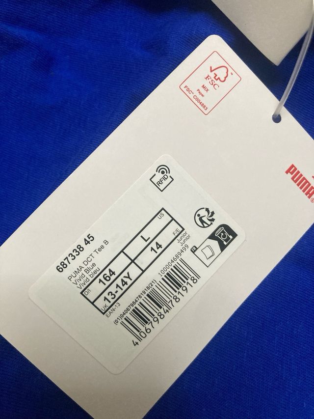 Camiseta Puma niño talla L