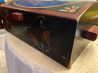 Caja madera pintada a mano - Pato