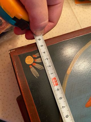 Caja madera pintada a mano - Pato