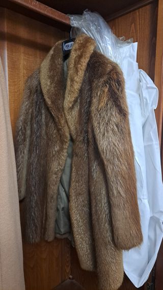 Cappotto pelliccia castoro marrone