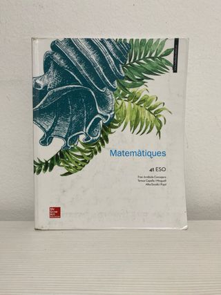 Libro de Matemáticas 4º ESO – McGraw Hill