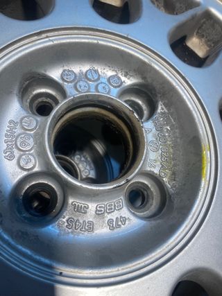  BBS 4x100 - 4 llantas con gomas nuevas 90