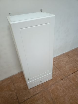 Armario baño colgante blanco - Madera
