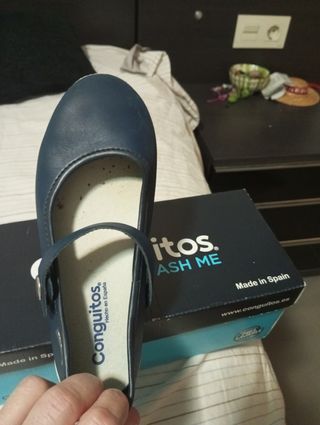 Manoletinas Conguitos niña - Azul marino -talla 31