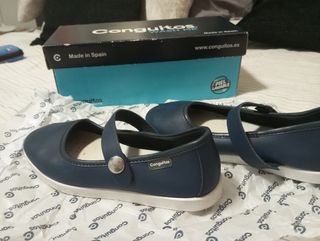 Manoletinas Conguitos niña - Azul marino -talla 31