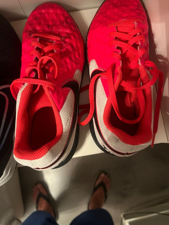 Zapatillas Nike fútbol sala - Rosa y Amarilla negr