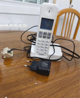 Teléfono inalámbrico Philips blanco
