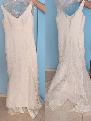 Vestido de novia con encaje