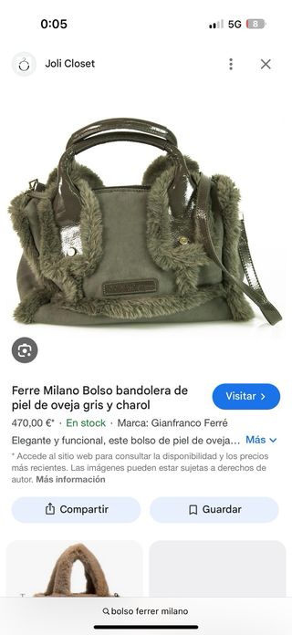 Bolso Ferre' Milán - Marrón Gris