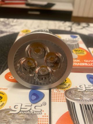 5 focos LED 9W GU10 Ultrabrillantes NUEVAS