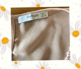 Blusa Mango rosa clara