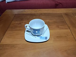 Juego té 6 tazas | Porcelana azul y blanca