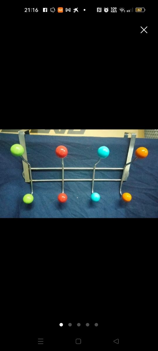 Appendino per porta - 2 pezzi multicolore