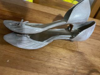 Manoletinas Zara Plata - Tacón Bajo