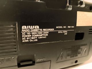Aiwa RM-11 Radio Cassette - Negra