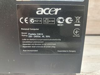 Computer ACER Predator i7 2600 da 16 GB 240 SSD da 500 GB