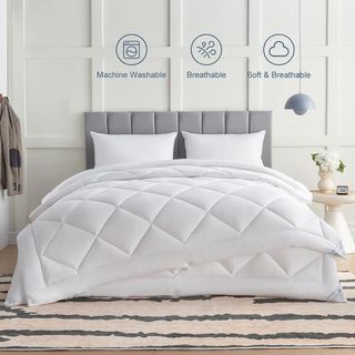 Edredón de 220x200 cama doble de fibra antiácaros