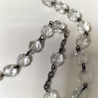 Rosario antiguo Lourdes, cristal