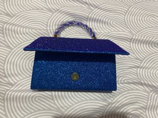 Bolso fiesta azul brillante