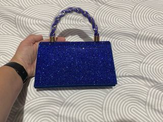 Bolso fiesta azul brillante