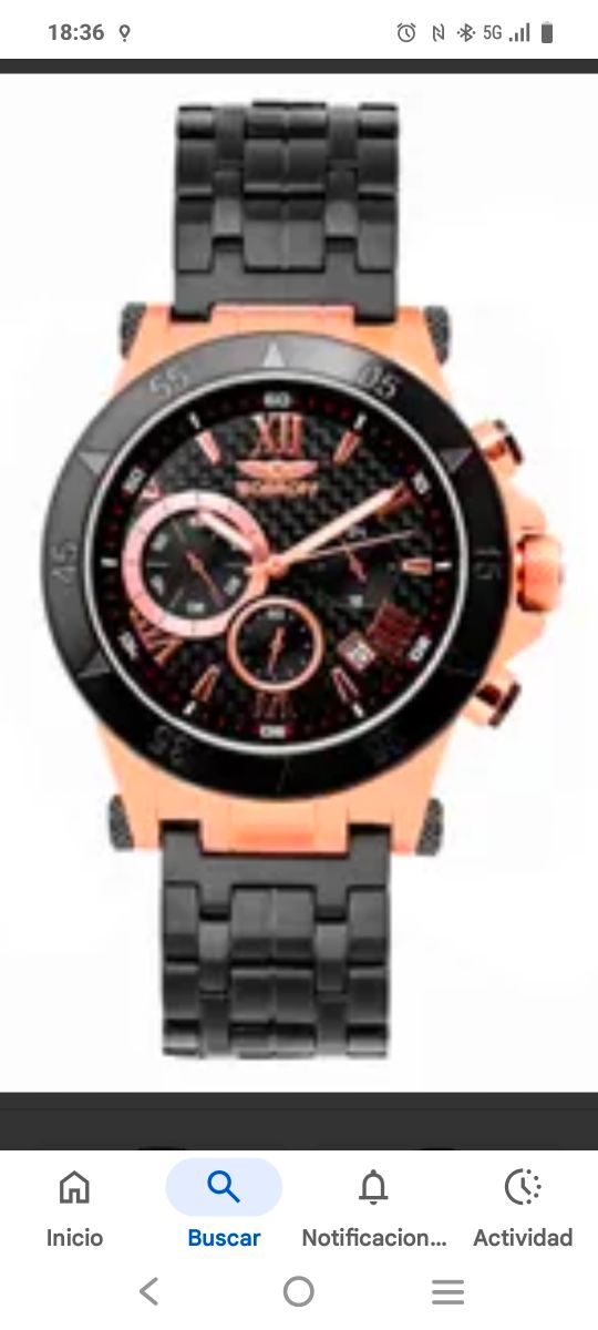 Reloj Bobroff Hombre - Cadena Metálica