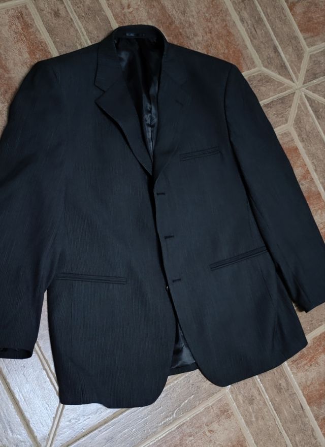 Chaqueta negra hombre vestir