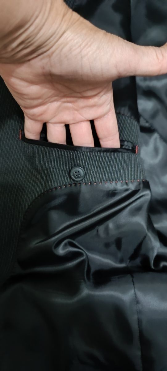 Chaqueta negra hombre vestir