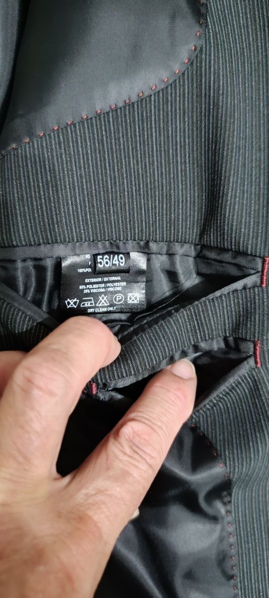 Chaqueta negra hombre vestir