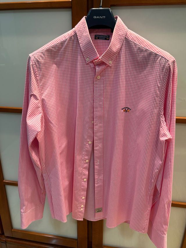 Camisa Spagnolo cuadros rosa