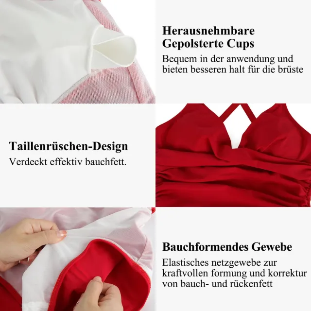 Costume intero rosso SHAPERIN