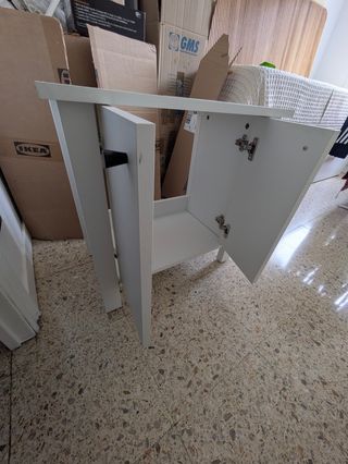 Armario lavabo blanco