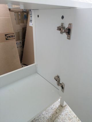 Armario lavabo blanco