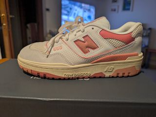New Balance 550 rosa-bianche