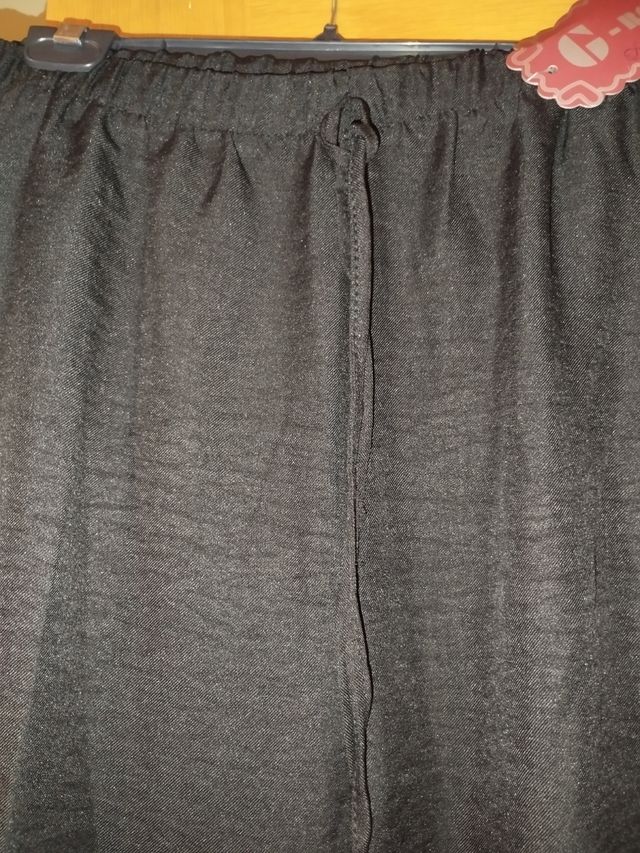 Pantalón negro mujer - cintura elástica