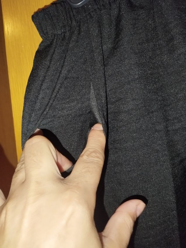 Pantalón negro mujer - cintura elástica