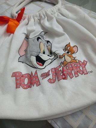 Borsa Tom & Jerry in tessuto