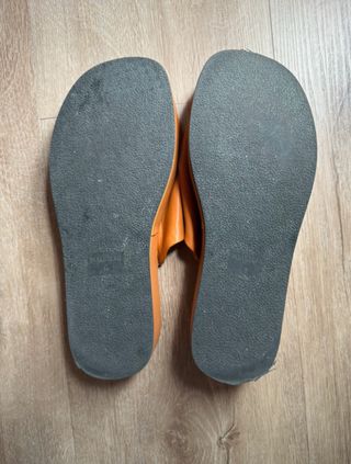 Sandalias plataforma Pull&Bear naranja