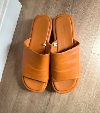 Sandalias plataforma Pull&Bear naranja