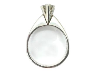 sortija oro 18k con piedra con diamante