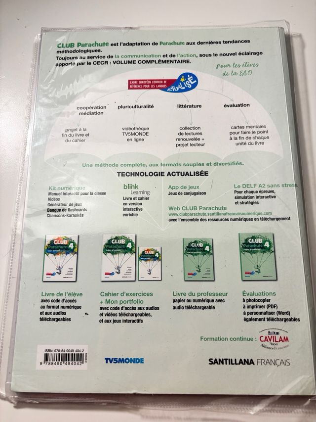 CLUB PARACHUTE 4 PACK CAHIER D'EXERCICES