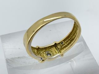anillo oro 18k con piedra con diamante