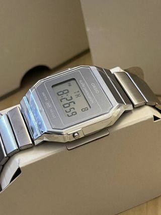 Reloj Casio Vintage plateado percintado 