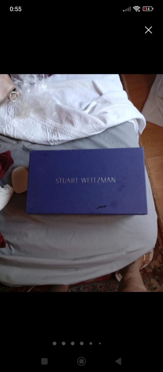 Zapatos Stuart Weitzman ante gris