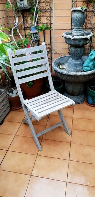 Silla terraza madera plegable
