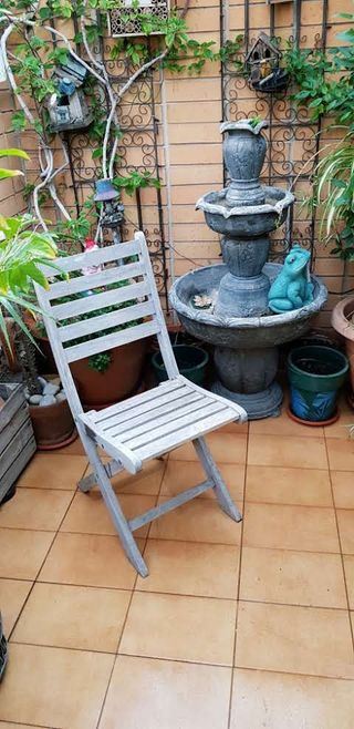 Silla terraza madera plegable