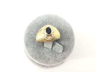 anillo oro 18k con piedra con diamante