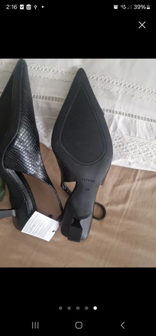 Tacones negros Lefties -talla 39