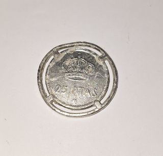 Llavero 25 Ptas antiguo