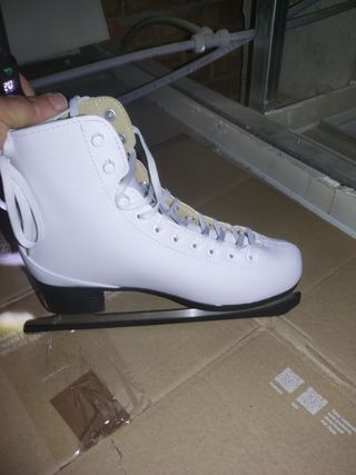 Patines hielo niña blancos