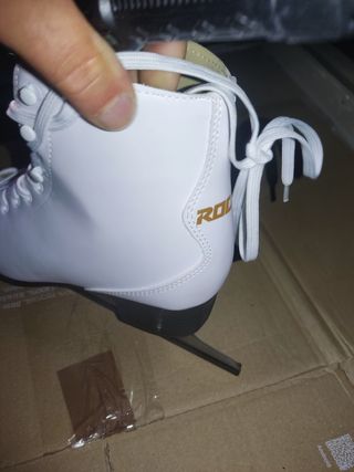 Patines hielo niña blancos